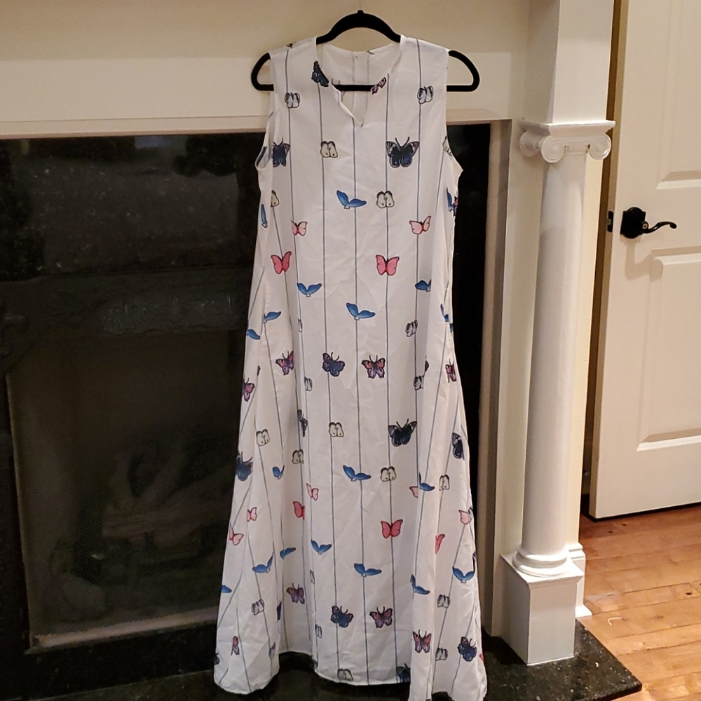 Printed cotton dress